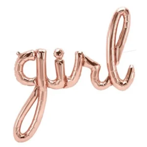 BALÃO METALIZADO GIRL 37 POLEGADAS ROSE GOLD