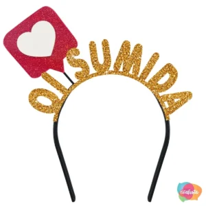 TIARA OI SUMIDA 23 CM DOURADO