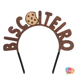 TIARA BISCOITEIRO 18 CM MARROM