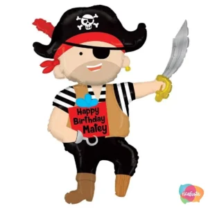 BALÃO PIRATA BIRTHDAY  44 POLEGADAS