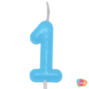 VELA CANDY COLOR N° 1 AZUL CLARO