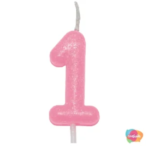 VELA CANDY COLOR N° 1 ROSA CLARO