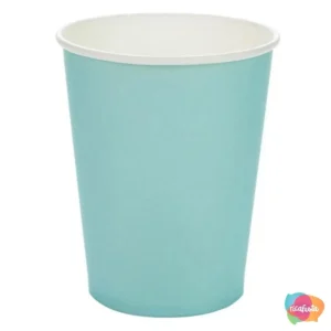 COPO DE PAPEL LISO 10 UN 270 ML AZUL CLARO