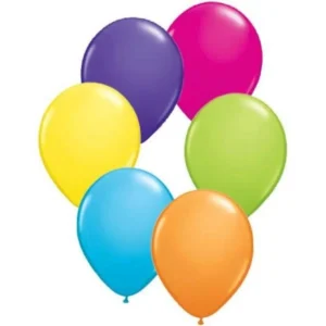 BALÃO TROPICAL AST C/6 UNID 11 POLEGADAS COLORIDO