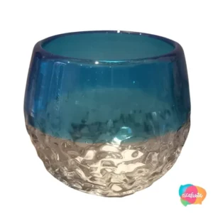 COPO DE VIDRO MAINE 8 CM AZUL ESCURO