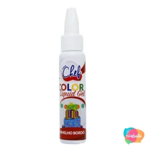 CORANTE LIQUIDO GEL 25 G VERMELHO BORDÔ