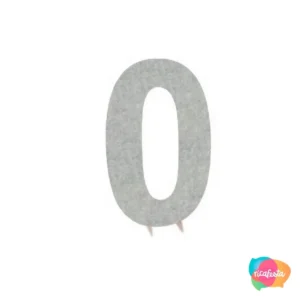TOTEM N° 0 PRATA GLITTER ÚNICO