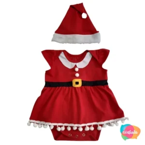 FANTASIA BODY MAMÃE NOEL BABY TAM M VERMELHO