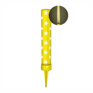 VELA VULCÃO CHAMA AMARELA