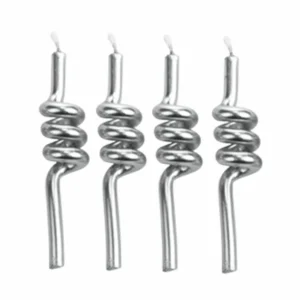 VELA TUBO PRATA 4 UN