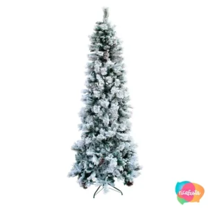ARVORE DE NATAL SLIM NEVADA 180CM 1,80 MT BRANCO