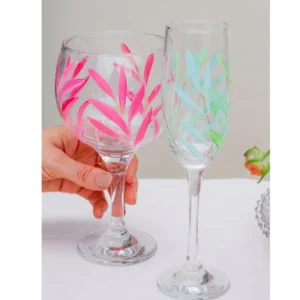 Taça de Champagne Pintada á mão Sortida