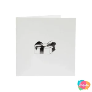 CARTÃO CAIXA PRESENTE COM ENVELOPE 12 CM BRANCO