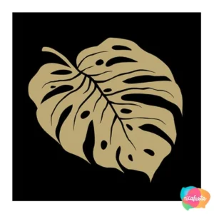 GUARDANAPO DE PAPEL MONSTERA COM 20 UNID 33 CM PRETO