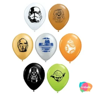 BALÃO STAR WARS DROIDS SORTIDO ESPECIAL 12CM COM 100 UNID 05 POLEGADAS COLORIDO