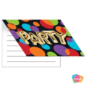 CONVITE FESTA BALLON BIRTHDAY 1 UN