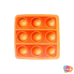 POP IT 3D DE EVA  - 10 CM LARANJA