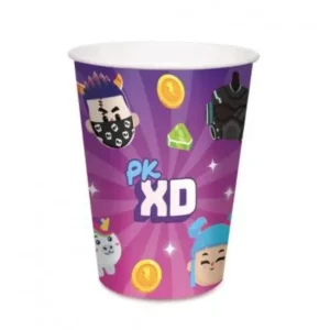 COPO DE PAPEL PK XD EMOJI 8 UN 240 ML ROXO