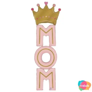 BALÃO SPECIAL DELIVERY MOM CROWN 183CM 72 POLEGADAS ROSA CLARO