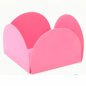 Forminha Caixeta Papel Para Doces Rosa Bebe Com 50 Unid