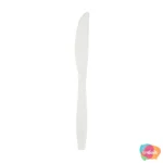 FACA DE PLÁSTICO PREMIUM COM 24 UNID ÚNICO BRANCO