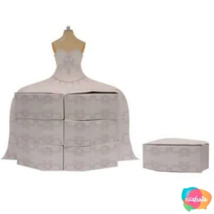 CENTRO DE MESA VESTIDO DE NOIVA CAIXAS 30X29CM ÚNICO BRANCO