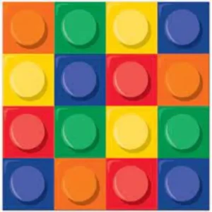 GUARDANAPO DE PAPEL BLOCOS COLORIDOS 16 UN