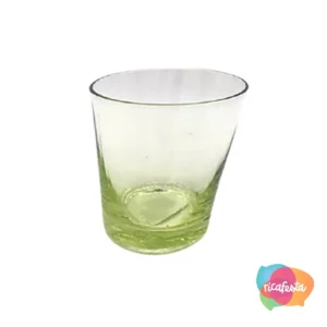 COPO DE VIDRO LANAI VERDE 9cm ÚNICO VERDE CLARO