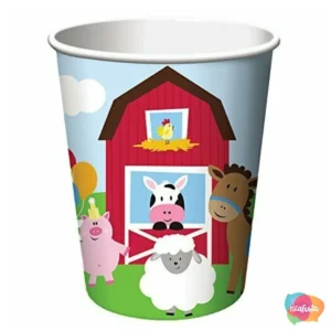 COPO PAPEL DESCARTÁVEL FESTA NO CELEIRO 266ML C/8