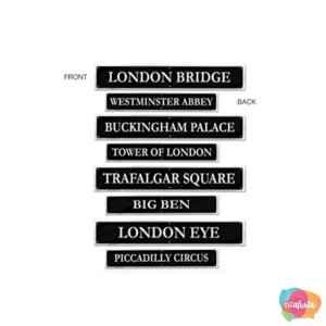 DECORAÇÃO PLACAS DE RUAS LONDRES 4 UN