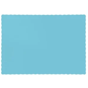 JOGO AMERICANO DE PAPEL 24X33CM  AZUL CLARO