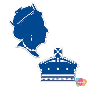 PAINEL SILHUETA DA RAINHA LONDRES