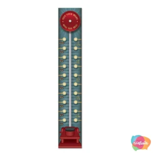 DECORAÇÃO DE CIRCO VINTAGE 1.83 MT ÚNICO PRATA / CINZA