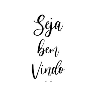 FRASE PAREDE SEJA BEM VINDO MDF PRETO
