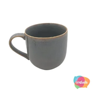 CANECA DE CERAMICA REACTIVE GREY ÚNICO PRATA / CINZA