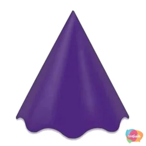 CHAPÉU DE PAPEL COM 8 UNIDADES  13X13CM ÚNICO VIOLETA