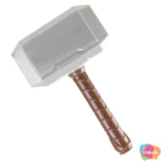 MARTELO DE PLÁSTICO DECORATIVO ÚNICO PRATA / CINZA