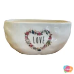 Bowl Cerãmica Love  10X18 cms