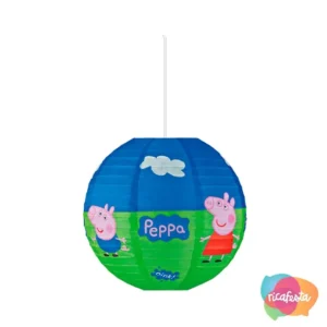 Lanterna De Papel  Peppa Pig 30Cm Azul Escuro