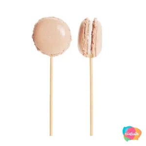 PICK CURTO MACARON LARANJA RESINA COM 6 UNID