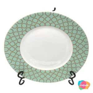 PRATO DE JANTAR CHAIN LINK GREEN 02X27CM