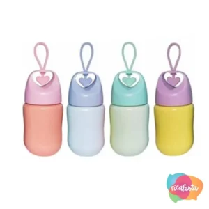 Copo De Cermica Tampa Coração 15X7Cm Único Colorido