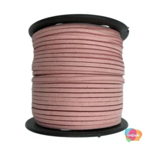 CORDÃO DE CAMURÇA ECOLOGICA DECORATIVO 3,6M  CORAL