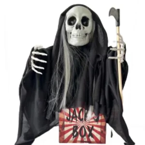 Boneco Jack Box Halloween com Luz, Som e Movimento