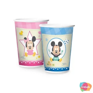 COPO DE PAPEL BABY DISNEY CHA REVELAÇÃO COM 8 UNID 180 ML COLORIDO
