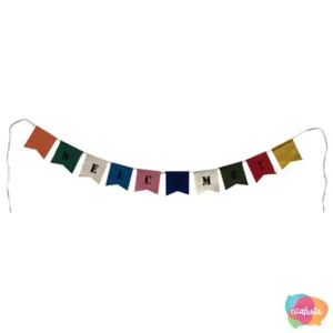 BANDEIRINHA WELCOME DE LINHO  2,35MT