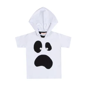 Camiseta Fantasma com Capuz Tamanho 10