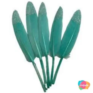 Pena Swan Decorativa 5 Unid Verde Claro