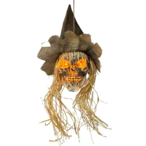 Espantalhos Halloween Olhos Iluminados
