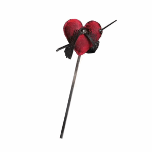 Palito Decorativo Coração Vudu Halloween